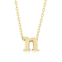 Golden Initial N Pendant - $28.99
