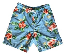 Old Navy Swim Shorts Board Shorts Men’s S Floral Tropical Hawaiian Pockets Beach - £8.69 GBP