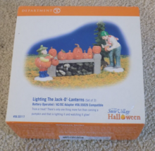 Department 56 Lighting The Jack-O-Lantern Battery Operated Figure-FREE SHIPPING! - £15.61 GBP