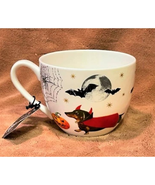 Halloween &#39;Devil Dogs&#39; Spooky English Bone China XL 20oz Mug-NWT - $14.85