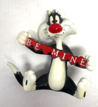 Looney Tunes Sylvester the Cat BE MINE Valentine 2 1/4&quot; PVC Cake Topper ... - $7.43