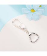 925 Sterling Silver Moments Small Heart Bag Charm Holder Lobster Clasp - £25.17 GBP