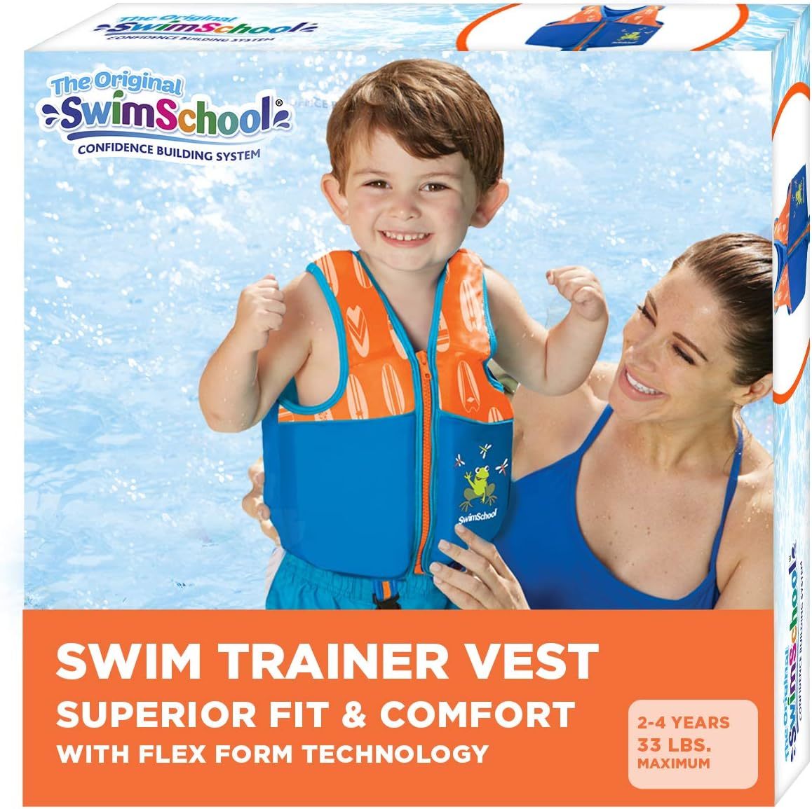 Swimschool Kids Swim Trainer Vests For Toddlers Ages 2-6 – Boys/Girls – ... - $30.97