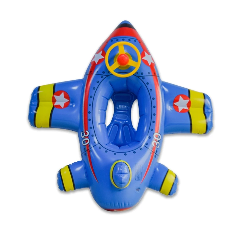 Baby Plane Swimming Ring Water Sport for Summer Swimming Pool/Sea Foldable Kit - £19.41 GBP