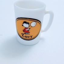 Peanuts Lucy White Milk Glass Avon Mug Vintage 1969  - £10.82 GBP