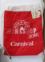 Build A Bear Workshop Carnival Cruise At Sea Red Carry Bag Backpack - £8.73 GBP
