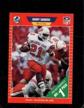 1989 Pro Set #494 Barry Sanders Nmmt (Rc) Lions Hof *X106718 - $21.55