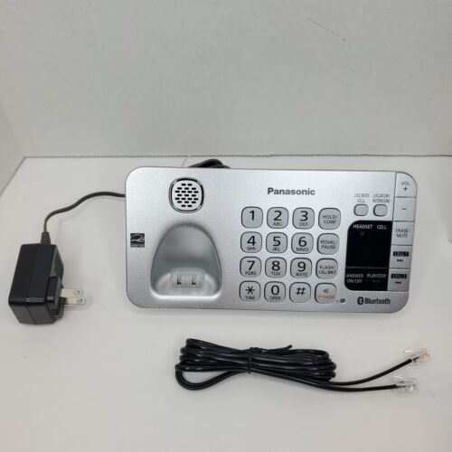 Panasonic KX-TGE470 Silver Base Unit Answering Machine TESTED/PNLV226 KX-TGEA40 - $12.56