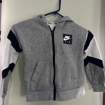 Nike Full Zip Jacket Gray Youth Boy’s Size Small - £12.48 GBP
