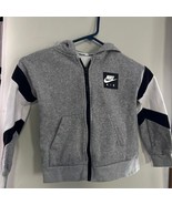 Nike Full Zip Jacket Gray Youth Boy’s Size Small - $298.53 MXN