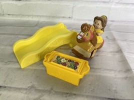Fisher Price Little People Disney Princess Belle Klip Klop Figure Toy Ramp Food - £11.67 GBP