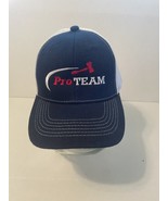 Mens Pro Team Ball Cap Trucker Hat SnapBack Blue White Adjustable Size - $9.54