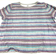 Croft and Barrows Classic Tee Shirt Size 1X Stripes - £10.60 GBP
