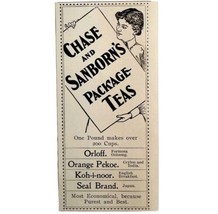 Chase And Sanborn Package Teas Advertisement Victorian Beverage ADBN1xxx - £11.85 GBP