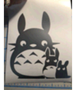 Cute|Totoro Family|Dust Bunny|Vinyl|Decal|You Pick Color - £2.84 GBP