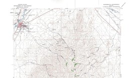 Winnemucca Quadrangle Nevada 1958 Topo Map Vintage USGS 15 Minute Topographic - £13.46 GBP