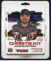 YUM Christie Kit Fishing Soft Bait, Green Pumpkin, Black/Blue, Watermelo... - $219.76 MXN