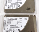 LOT OF 2 Intel 710 Series SSDSA2BZ200G3 200 GB SATA II 2.5 in Solid Stat... - $32.68