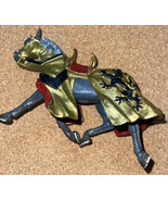 Papo Plastoy Medieval Knight Horse Broken Saddle Red/gold &amp; Schleich Jou... - $311.38 MXN