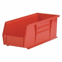 Akro-Mils 30234Red Hang &amp; Stack Storage Bin, Red, Plastic, 14 3/4 In L X 5 1/2 - £22.37 GBP