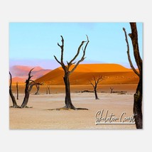 Skeleton Coast Namibia Travel Poster Wall Art | Skeleton Coast Desert Home Decor - £15.87 GBP