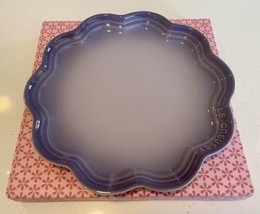 Le Creuset Purple Frill Plate Stoneware 8.75&quot; - NEW in Box - $44.41