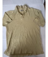 Tommy Bahama Mens Silk Size XL Yellow Polo Shirt Short Sleeve  - £15.71 GBP