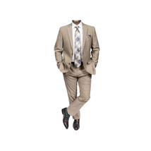 Mens TOMMY HILFIGER Suit Wool Blend 2 Button Side Vent Shark Texture 0106 Tan image 8