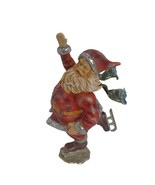 Department 56 Santa Ice Skating 9&quot; Vintage - $29.69