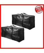 2 Pack XXL Heavy Duty Storage Totes 68.5 GAL with Stronger Handles &amp; Zip... - $872.11 MXN