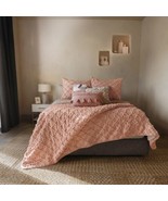 PEONY JACQUARD TEXTURE REVERSIBLE ULTRASLIM COMFORTER 1 PC KING SIZE - $108.89