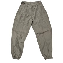Vtg 80s Gitano Territories Great Outdoors Green Khaki Tapered Leg Pants ... - $27.72