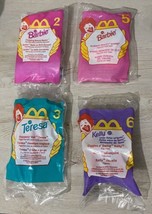 Lot of 4 McDonald’s Happy Meal Barbies 1999 NIP! 2,3,5,6 Barbie, Teresa, Kelly - £7.02 GBP