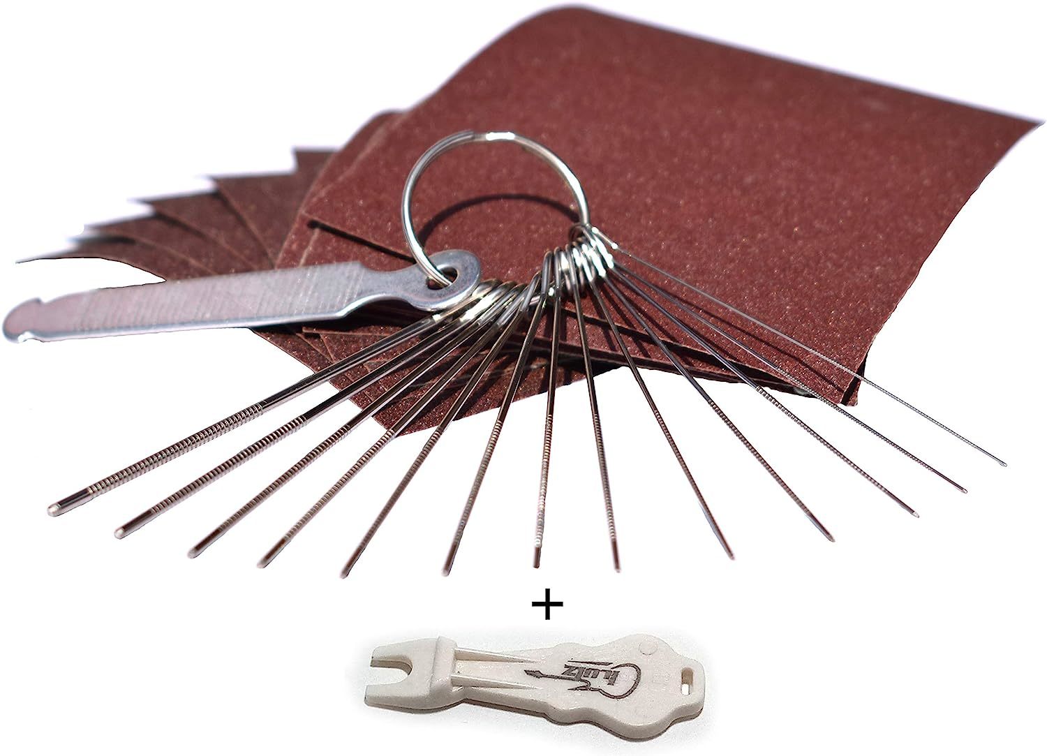 Guitar Bridge Saddle Nut Files Set - 13 Different Size Needle Files With... - $31.99