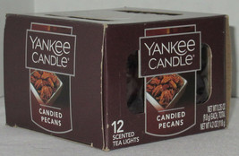 Yankee Candle 12 Scented Tea Light T/L Box Candles Candied Pecans - £16.57 GBP