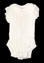Gerber Baby Onesies Lot of 4 White Bodysuits 3-6 Months Short Sleeve image 2