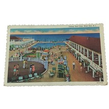 c1940s Colony Surf Club West End Long Branch New Jersey linen postcard D... - £6.75 GBP