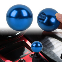 Universal JDM Aluminum Blue Round Ball Manual Gear Stick Shift Knob Shifter - £10.20 GBP