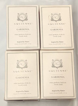 Set X 4~Aquiesse AQ Luxury Scanted Hand Poured Candle White Gardenia NEW 6.5oz - £59.15 GBP