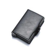 Engraving Carbon Fiber Leather Men Wallet Money Bag Purse Small Mini Card Holder - £33.81 GBP