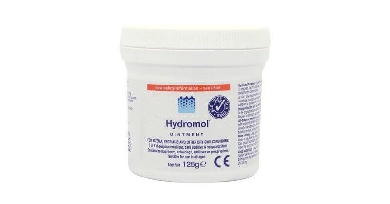 Hydromol Ointment 125g - Dry Skin Moisturiser and Soap Substitute - $10.01