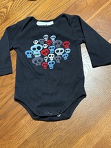 Baby Skulls Halloween Costume Bodysuit Size 6 -9 Mo - $92.36 MXN