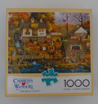 Charles Wysocki Buffalo 1000 Puzzle Olde Buck&#39;s County Market Root Beer 1700&#39;s - £7.79 GBP