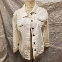 Chico&#39;s Platinum Women&#39;s White Jacket Size 1 and Pants Size 1.5 - £55.18 GBP