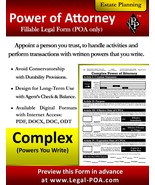 Complex Power of Attorney - Form &amp; Instructions ( Legal Kit ) - $189.88 MXN