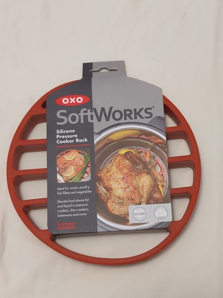 OXO Good Grips Silicone Pressure Cooker Roasting Rack for Cookers, Bakew... - $14.99
