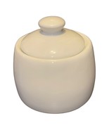 Sugar Bowl with Lid Threshold Target Porcelain White Round Rim Jar 2014 - $15.81