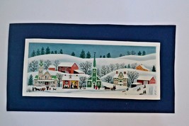 Vintage Art Print  &quot;Scandinavian Winter&quot;  1950 - £12.55 GBP