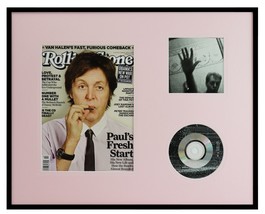 Paul McCartney 16x20 Framed 2012 Rolling Stone Magazine &amp; Driving Rain C... - $79.19