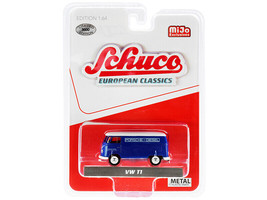 Volkswagen T1 Panel Bus Porsche Diesel Blue w White Top European Classics Series - £20.34 GBP